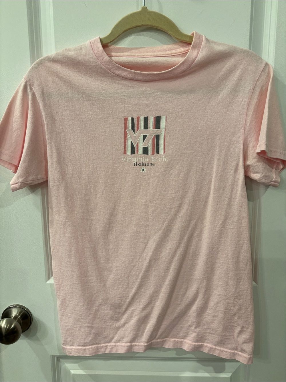 Virginia Tech Hokies Pink Short Sleeve Tee